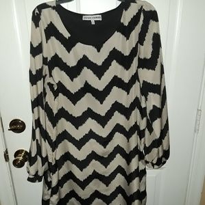 Chevron print dress